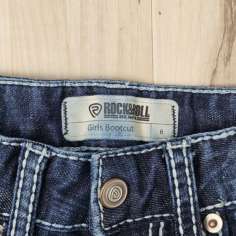 Rock & Roll Cowgirl Girls Bootcut Jeans Size 6 - Picture 6 of 7